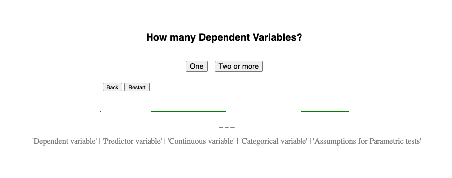 which statistical test to use tool