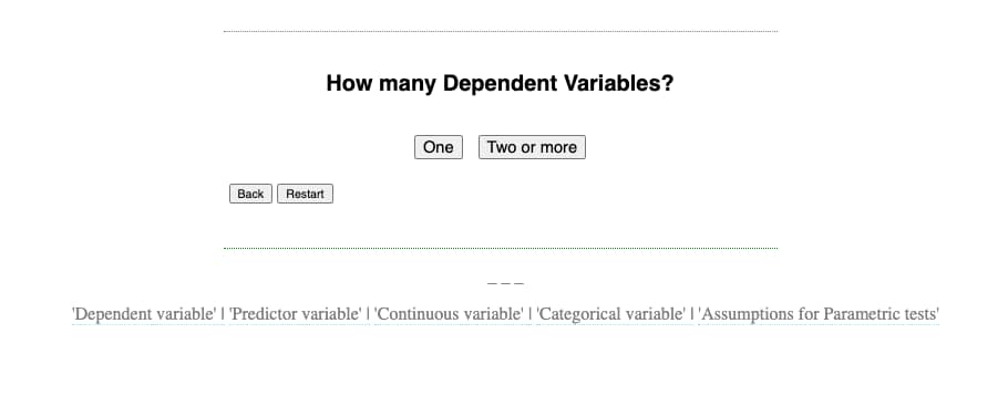 which statistical test to use tool